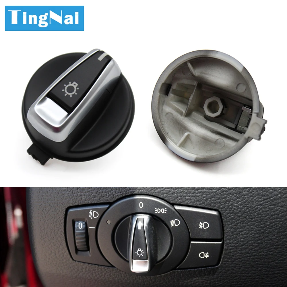 

Car Headlight Switch Assembly Head Lamp Rotary Knob Button Cap For BMW 1 3 X1 Series E90 E91 E92 E93 E84 E81 E82 E87 E88