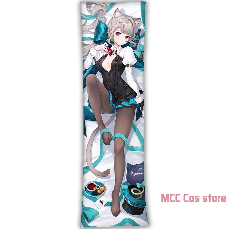 Аниме Genshin Impact Lynette Sexy Dakimakura Hing Body Подушка Чехол японская наволочка постельное