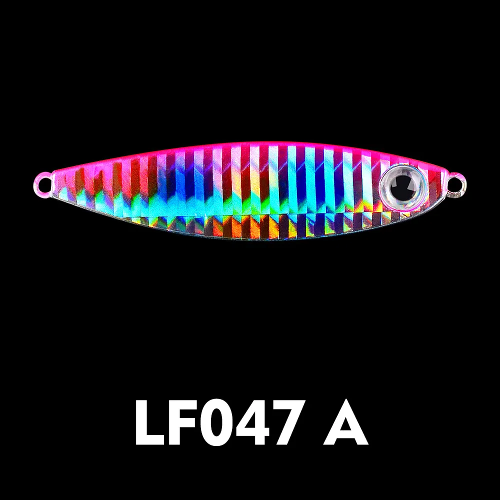 

Lead fish iron plate with blood slot hook Bait Set Lead Fish Jig Fishing Lure Hard Jigging Bait Treble Hook LF047