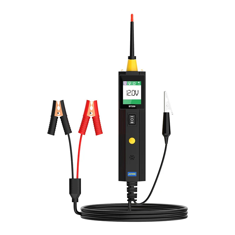 AUTOOL BT250 Car Circuit Tester Power Probe 6-30V LED Display Auto Electric Voltage Electrical Component Locator Diagnostic Tool
