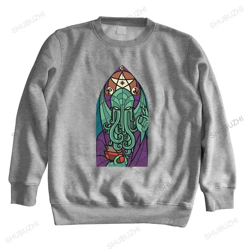Мужская уличная толстовка с капюшоном CHURCH OF CTHULHU Miskatonic Lovecraft Arkham Dunwich Kathedrale Kirch