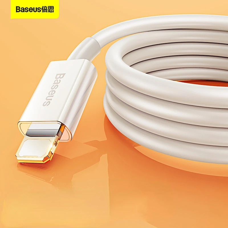 

Baseus Flash Charger Data Cable Fast Charging USB To IP 2.4A USB Data Line Apple Lightning for iPhone 13 12 11Pro Max Xs X Plus