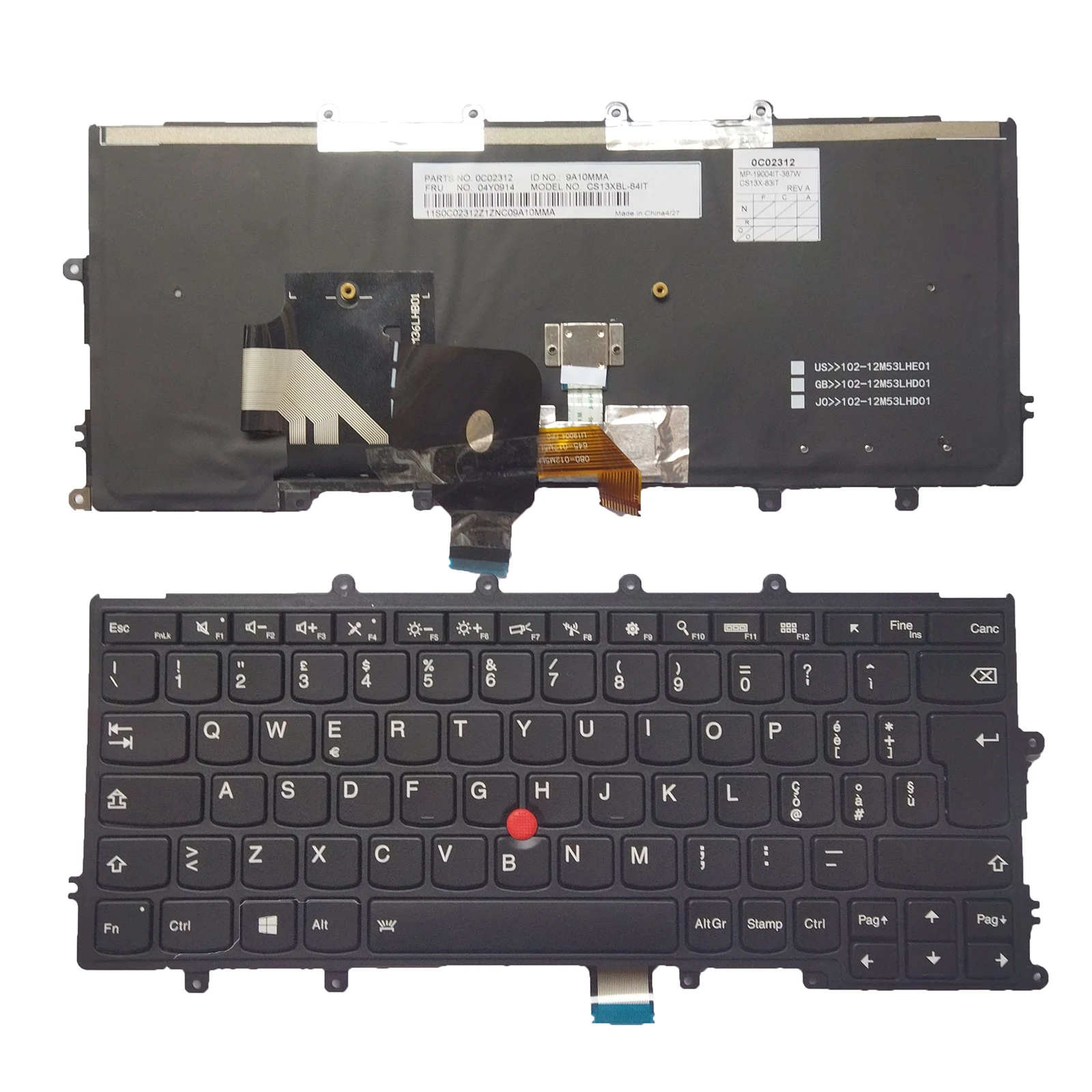 IT клавиатура с подсветкой для Lenovo Thinkpad X230S X240S X240 x240i X250 X260S X270