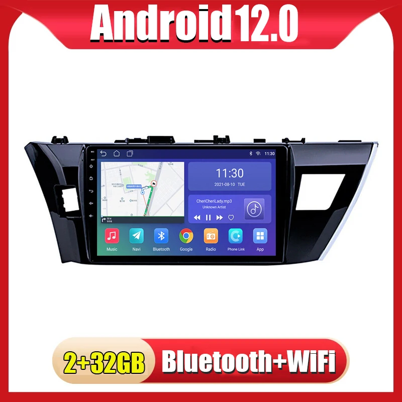 

Android 12.0 Car Radio MP5 NO DVD Player For Toyota Corolla 2014 2015 2016 GPS Navigation Autoradio head unit No 2 din 2din