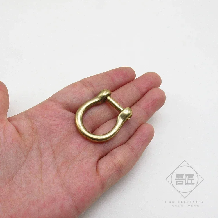 Ручная пряжка передвижная крючок-Пряжка сумка латунная фурнитура