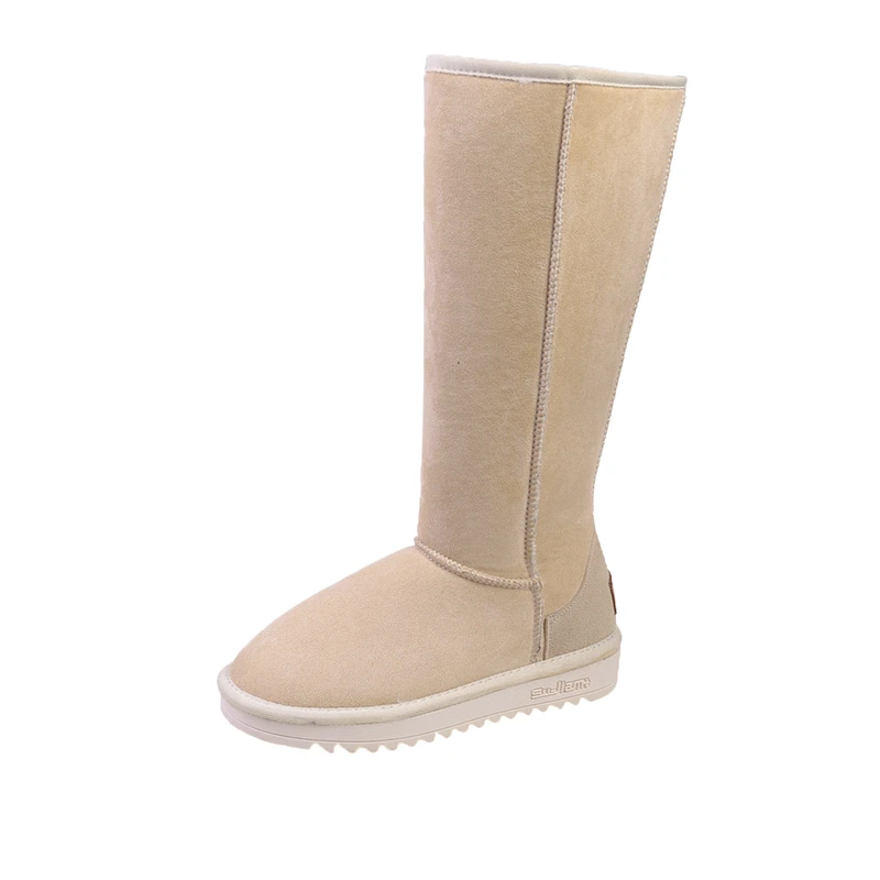 

Warm Snow Boots Women's 2022 New Winter Shoes Women's Flat Shoes Fashion Gladiator Motorcycle Plush Boots Suede Botas De Mujer