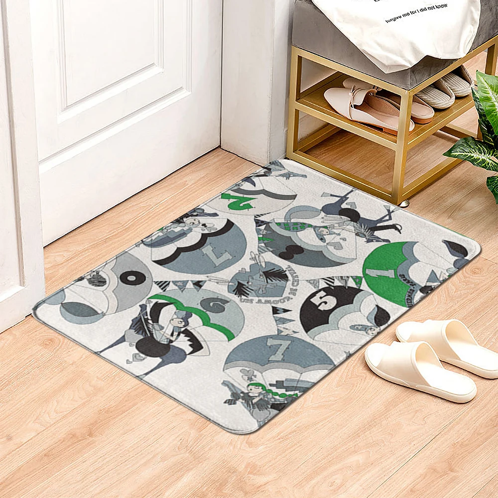 

Коврик для ванной комнаты, маленький коврик для душа, декоративный Впитывающий Коврик для ног, коврик для входной двери, кухонный коврик, ко...