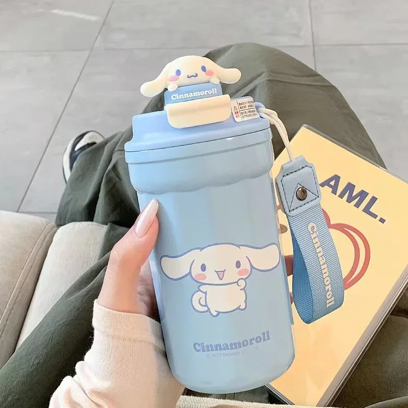Изолированная чашка Sanrio Kawaii с героями мультфильмов аниме Cinnamoroll Pochacco детская для