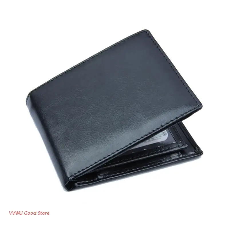 

Men PU Leather Short Wallet ID Credit Card Holder Vintage Bifold Pocket Change Portable Coin Purse Gift