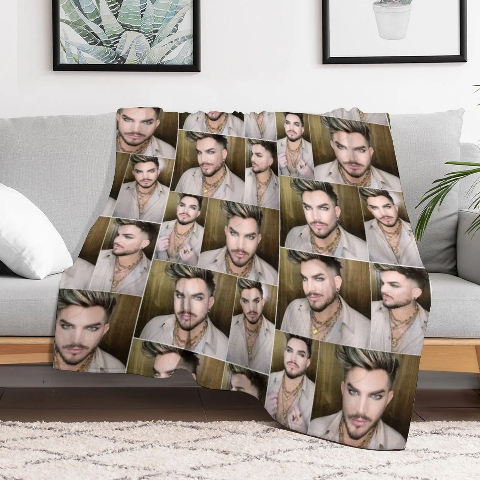 Фланелевое одеяло Adam Lambert