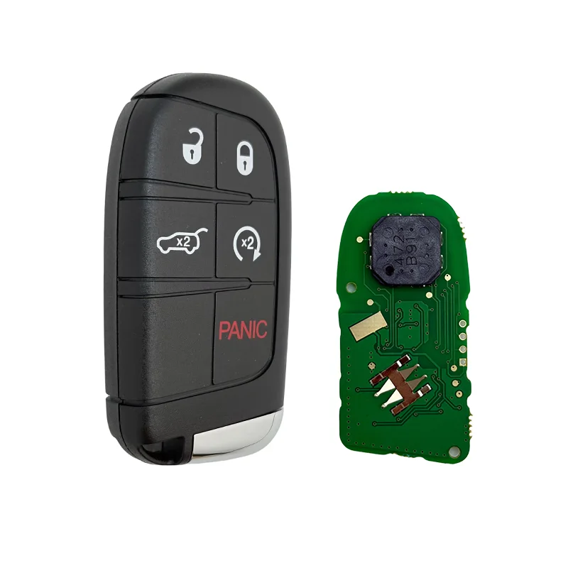 

M3N-40821302 68250335AB 2/3/4/5 кнопочный смарт-ключ дистанционного доступа без ключа 433 МГц 4A чип SIP22 лезвие для Jeep Compass 2017-2022