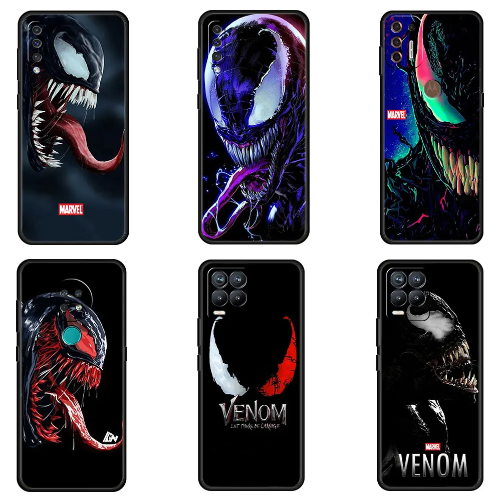

Marvel Case for Samsung Galaxy A50 A70 M31 Funda for Oppo Realme 8 pro c21 c3 Cover for MOTOG30 G9 plus Coque Venom and Guts