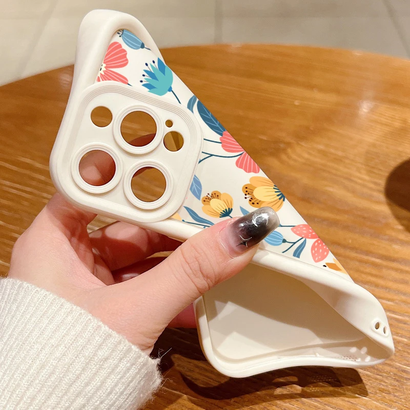 Чехол для телефона с разноцветными цветами OPPO Reno 2 3 4 5 6 7 7Z 8 8T 10 11 Pro Plus 4G 5G мягкая