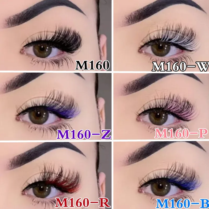 Натуральные 3D Цветные накладные ресницы asitec в форме кошек оптовая продажа 15 мм