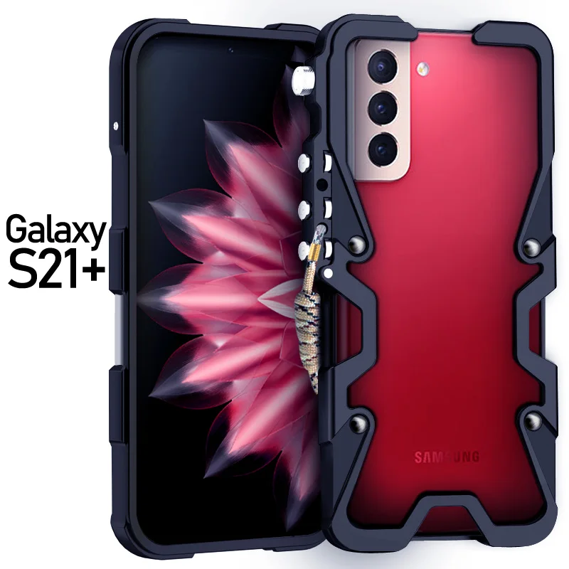 Фото Роскошный металлический алюминиевый бампер для телефона Samsung Galaxy S25 S24 S23 S22 S26 Plus Ultra, механический чехол ручной работы. №2