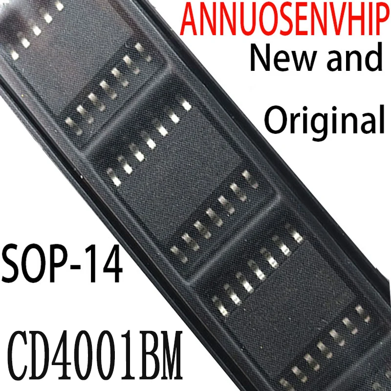 Новые и оригинальные SOP-14 CD4001BM96 SOP14 CD4001 SOP CD4001BM, 10 шт.