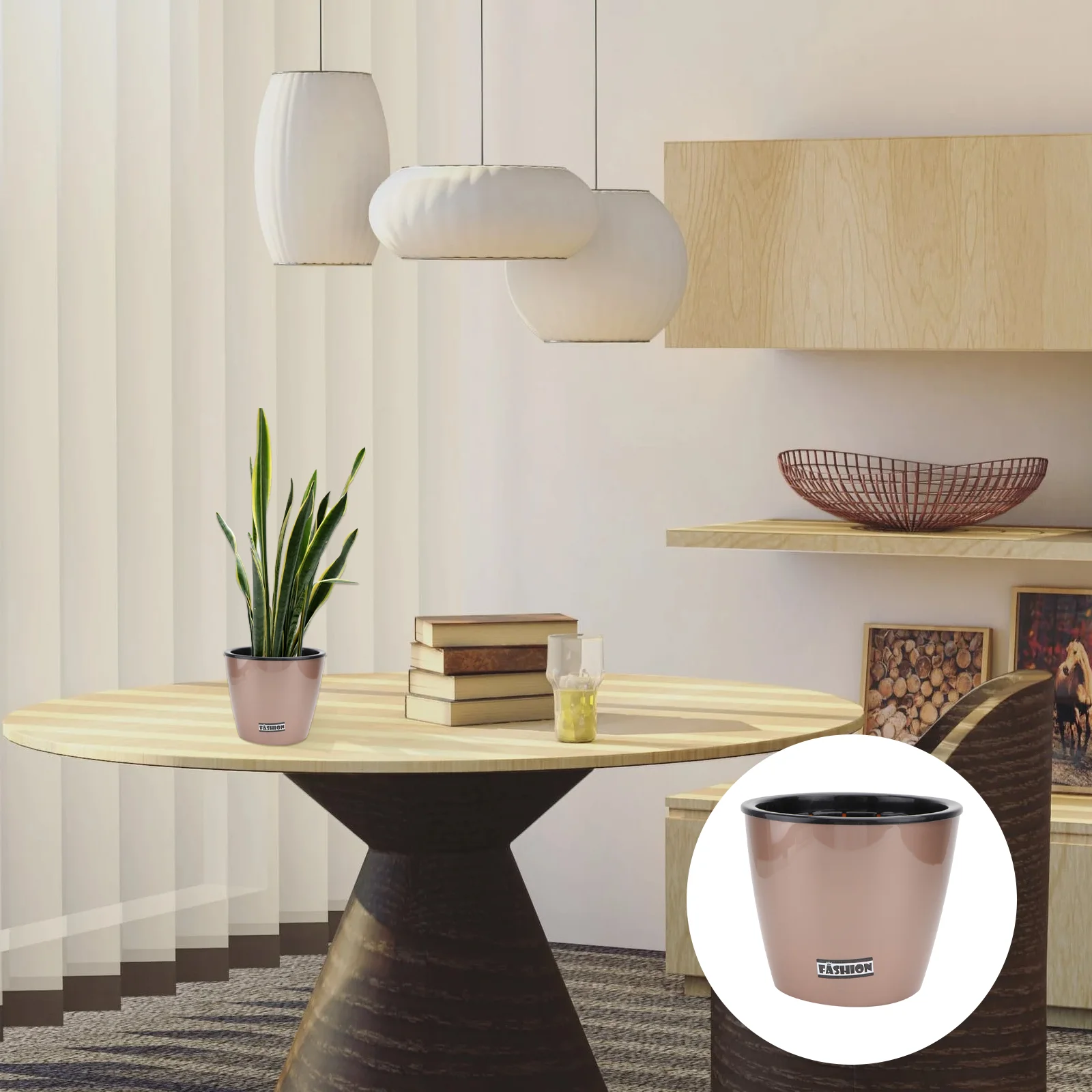 Ленивый пластиковый цветочный горшок Scindapsus Aureus горшки для растений