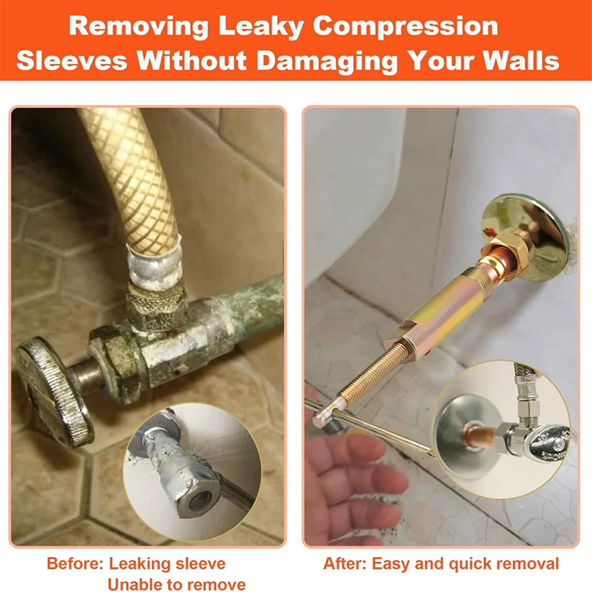 Инструмент для снятия компрессионных втулок Съемник наконечников фитингов 1/2