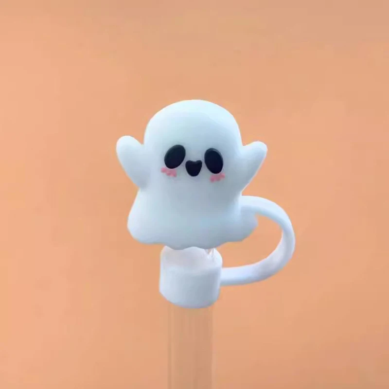 Силиконовые чехлы с изображением тыквы призрака для чашки колпачок питьевой