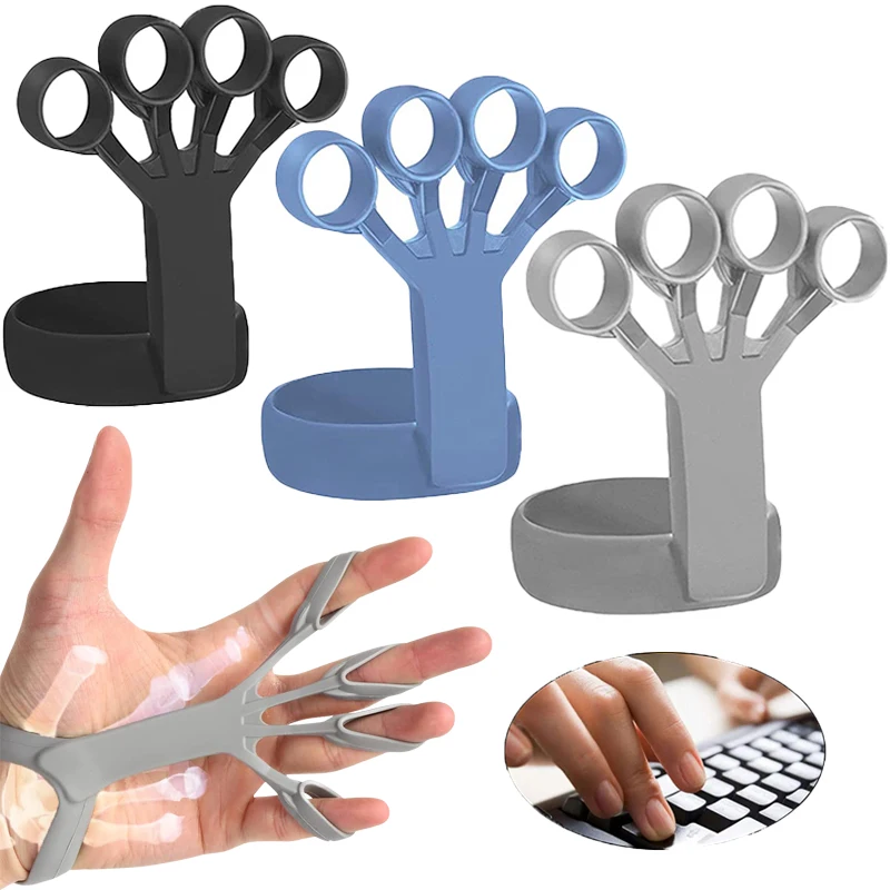 

Finger Expander Exercise Hand Grip Strength Wrist Strength Hand Exerciser Resistance Rehabilitation Training Silicone Grip