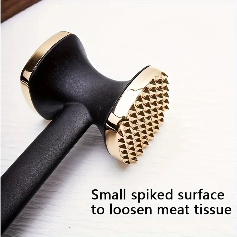 Durable Meat Tenderizer - Versatile & Easy-to-Use Zinc Alloy Hammer for Succulent Dishes 1pc Essential Kitchen Gadget