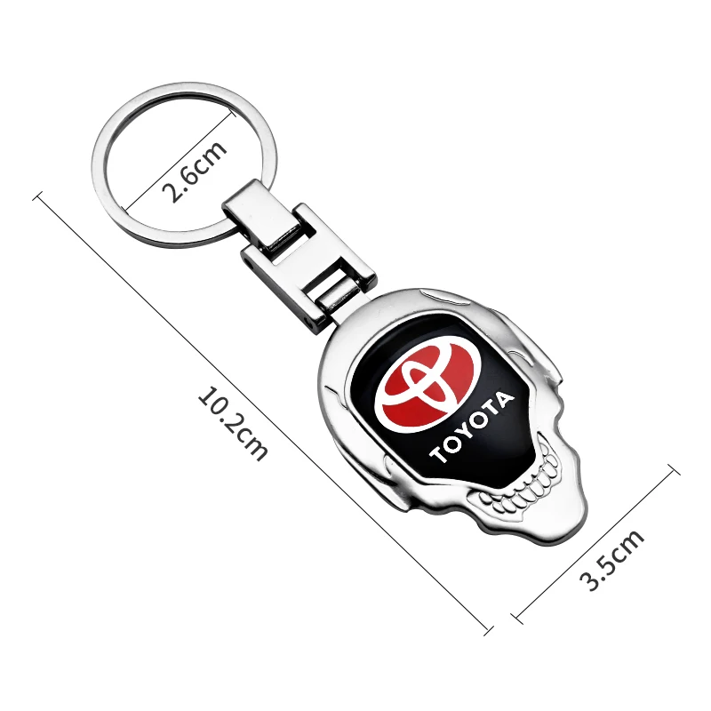 Металлическая 3d-эмблема для автомобиля брелок ключей Toyota Corolla E150 Yaris Aygo Prius RAV4 Camry 40