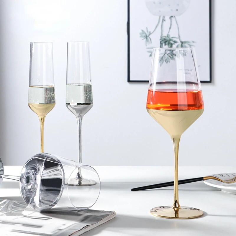 

Silver red wine glass wine glass