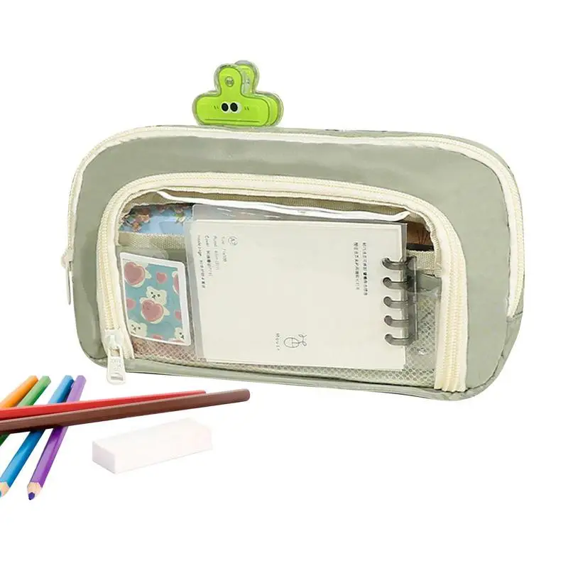 

Сетчатый Карандаш Чехол, многофункциональный прозрачный карандаш, чехол, многофункциональный прозрачный карандаш с карманом на молнии