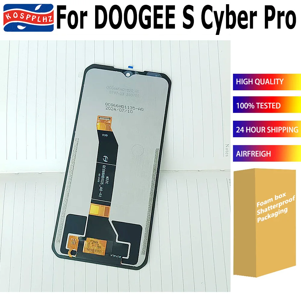 Фото QCG66HD1135 Экран для DOOGEE S Cyber ЖК-дисплей 100% протестированная работа Android 14 для DOOGEE S Punk LCD QCGS658BRF0037G ЖК-экран №1