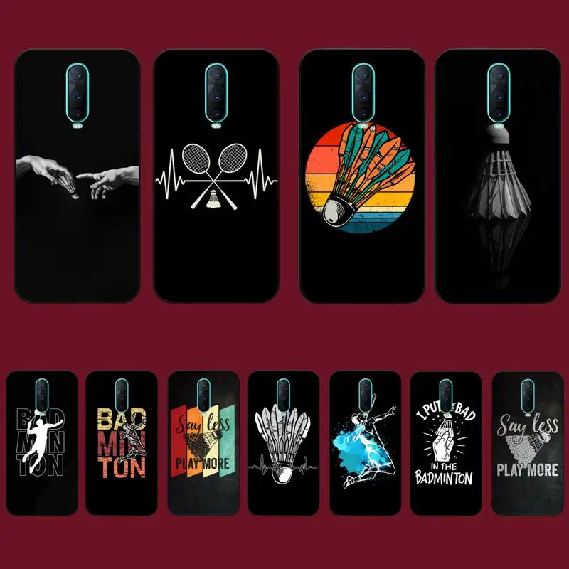 

Badminton Sport Phone Case for Vivo Y91C Y11 17 19 17 67 81 Oppo A9 2020 Realme c3