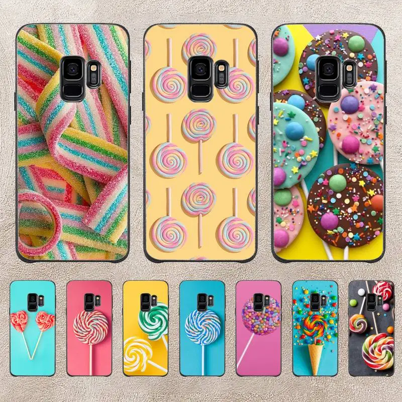 

Ycandy Lollipop Donut Phone Case For Samsung Galaxy A51 A50 A71 A21s A31 A41 A10 A20 A70 A30 A22 A02s A13 A53 5G Cover Coque