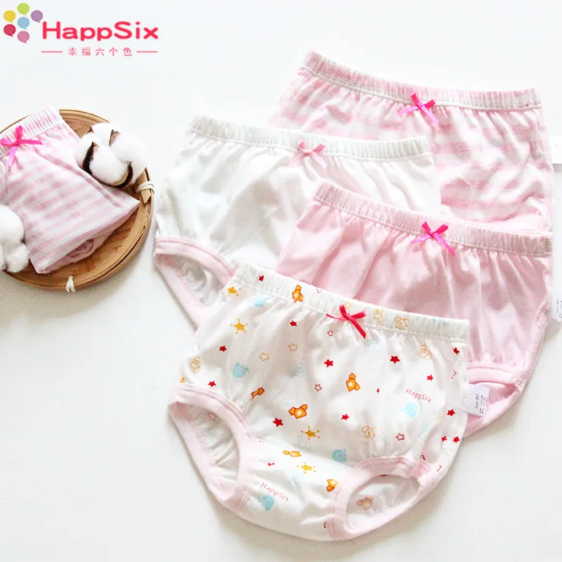 

3pieces/Lot Baby Underwear Girls Panties New Style 100% Cotton Kids Young Children Briefs Baby Girls Clothings For Four Seasons