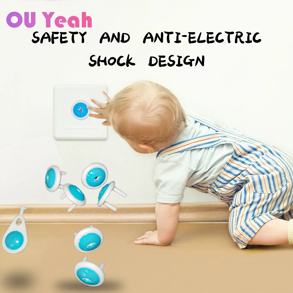Protection Russian EU European Euro security Child Electric Socket Outlet Plug Two Phase Safe Lock Cover Baby Kids Safety | Мать и