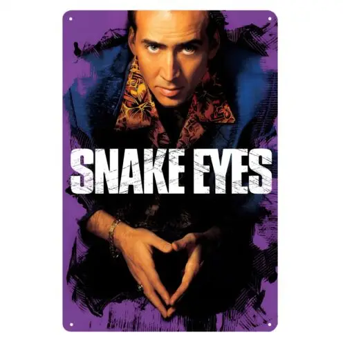 Металлический плакат змеиные глаза 20x30 см