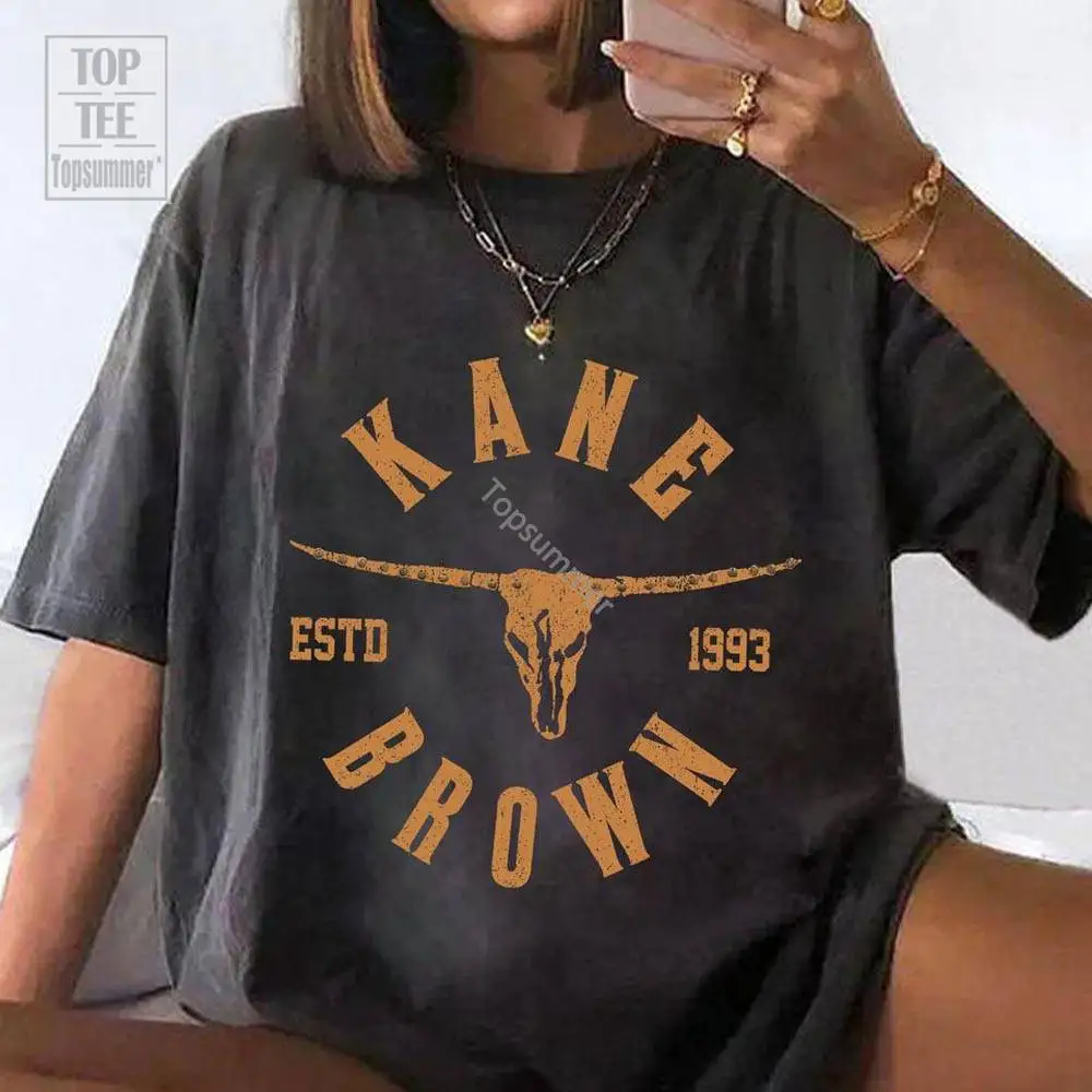 Фото Kane Brown Estd 1993 футболка, Kane Brown Tour 2023, Kane Brown Bullhead Shirt №1