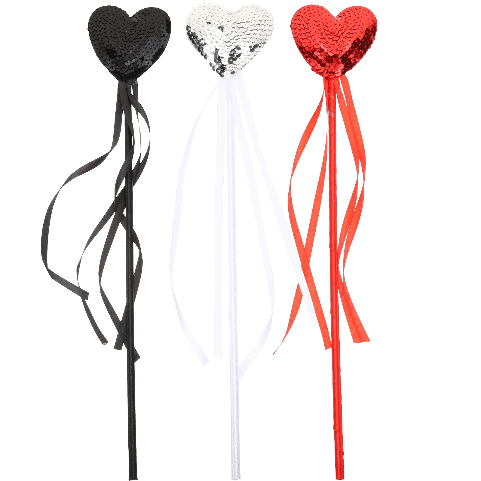 

Wand Fairy Wands Heart Party Princessgirls Tassel Sticks Photo Costume Prop Colorful Angel Girladults Glitter Decor Decorations