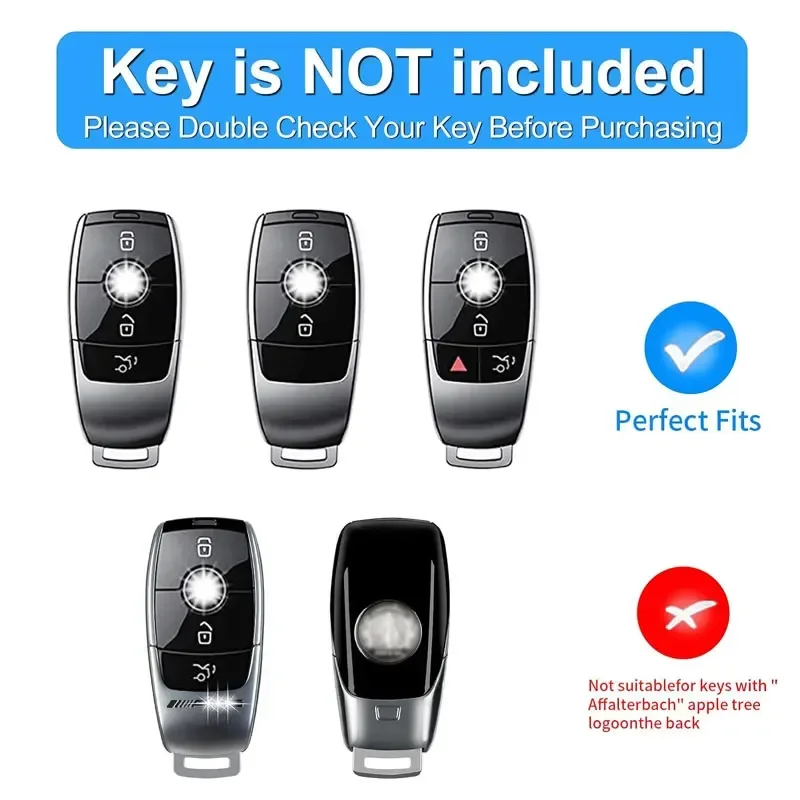 Чехол для ключей из углеродного волокна Mercedes Benz защита W213 E200 250 E300 E350e E400