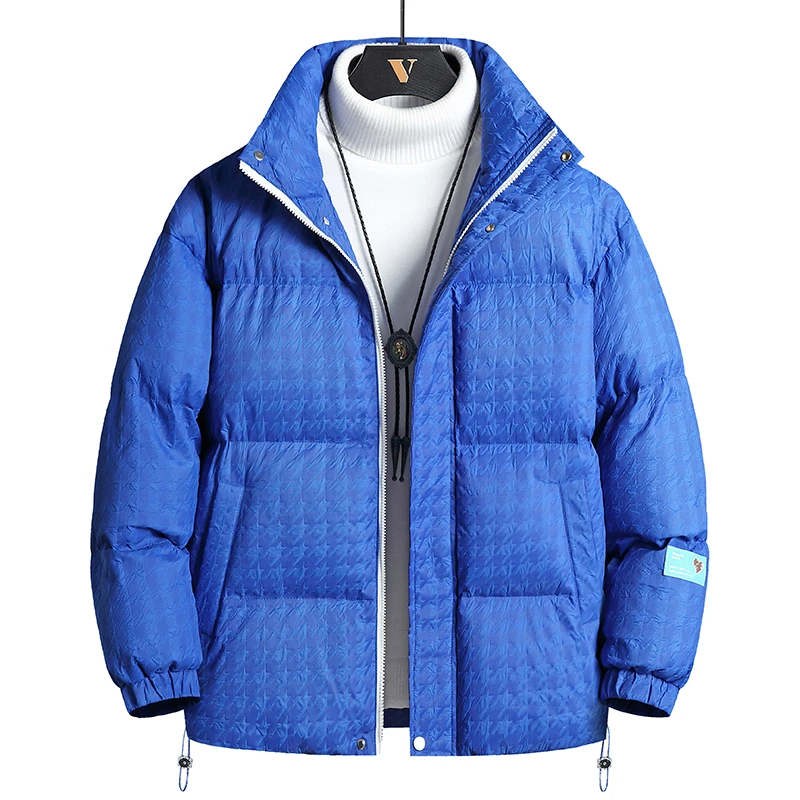 Men Padded Jacket 2022 Korean Desginer Oversized Thick Black Outwear Casual Fashion Warm Heavy Coat Winter Teenage Puffer Jacket