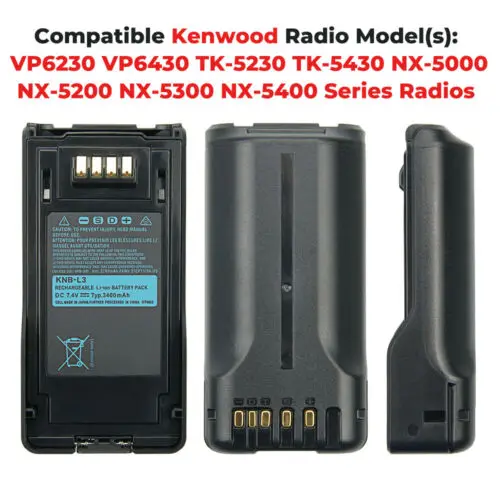 10 шт. Новый 7 4 В 3400 мАч литий-ионный аккумулятор для KENWOOD VP6230 KNB-L3