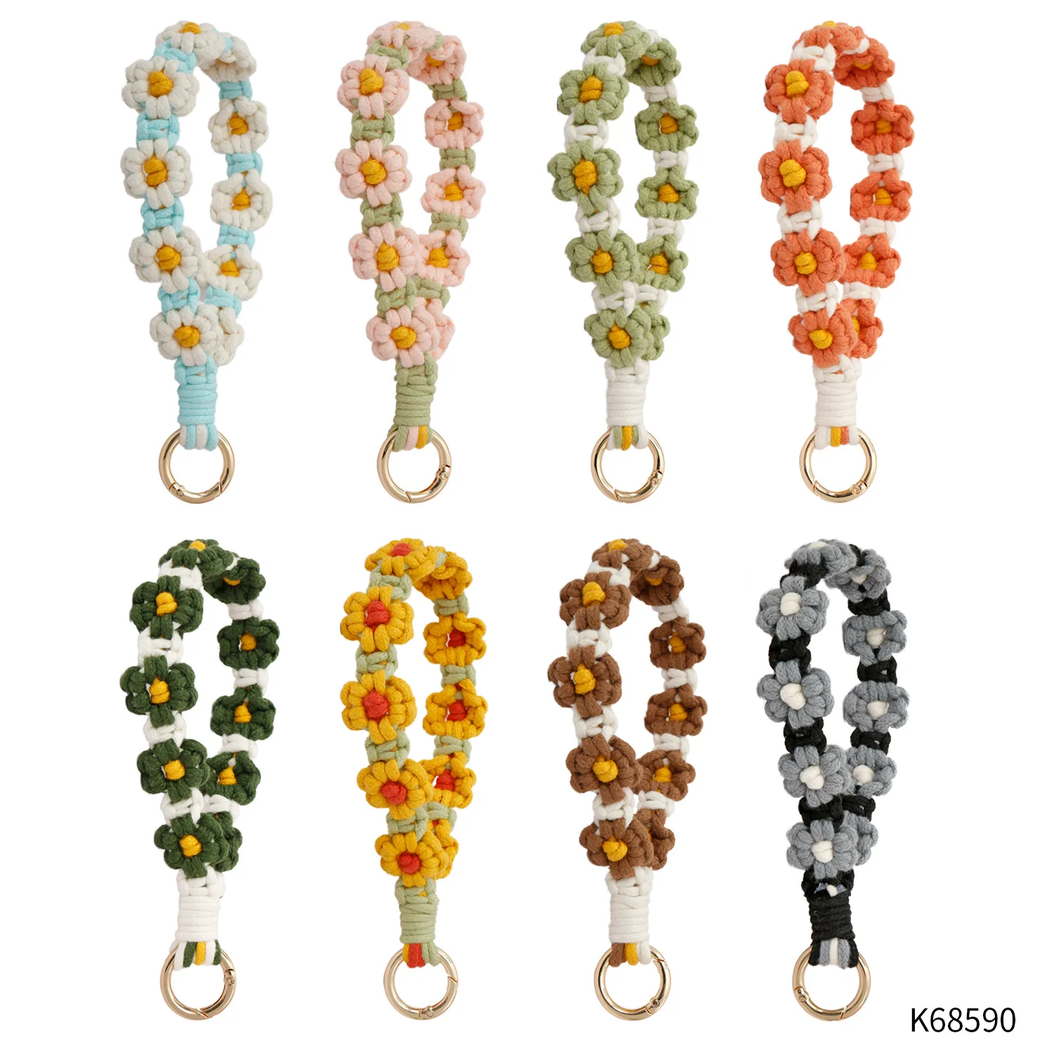 

Jewelry Mobile Phone Chain Fashion Mobile Phone Chain Key Ring Braided Pure Handmade Bag Pendant Creative Gift Key Ring