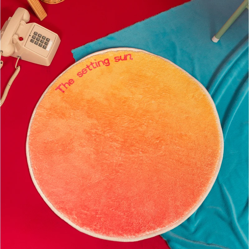 

Round Living Room Carpet Fluffy Home Decoration Bedroom Cloakroom Plush Mat Large Area Minimalism IG Coffee Tables Rug ковер 러그