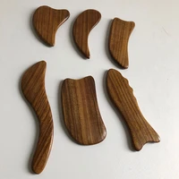 wooden gua sha scraper green sandalwood scraping acupuncture massage tool guasha board for facial neck slimming relax therapy