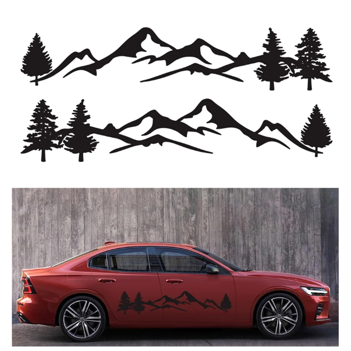 

2 шт., виниловые наклейки на боковой части автомобиля