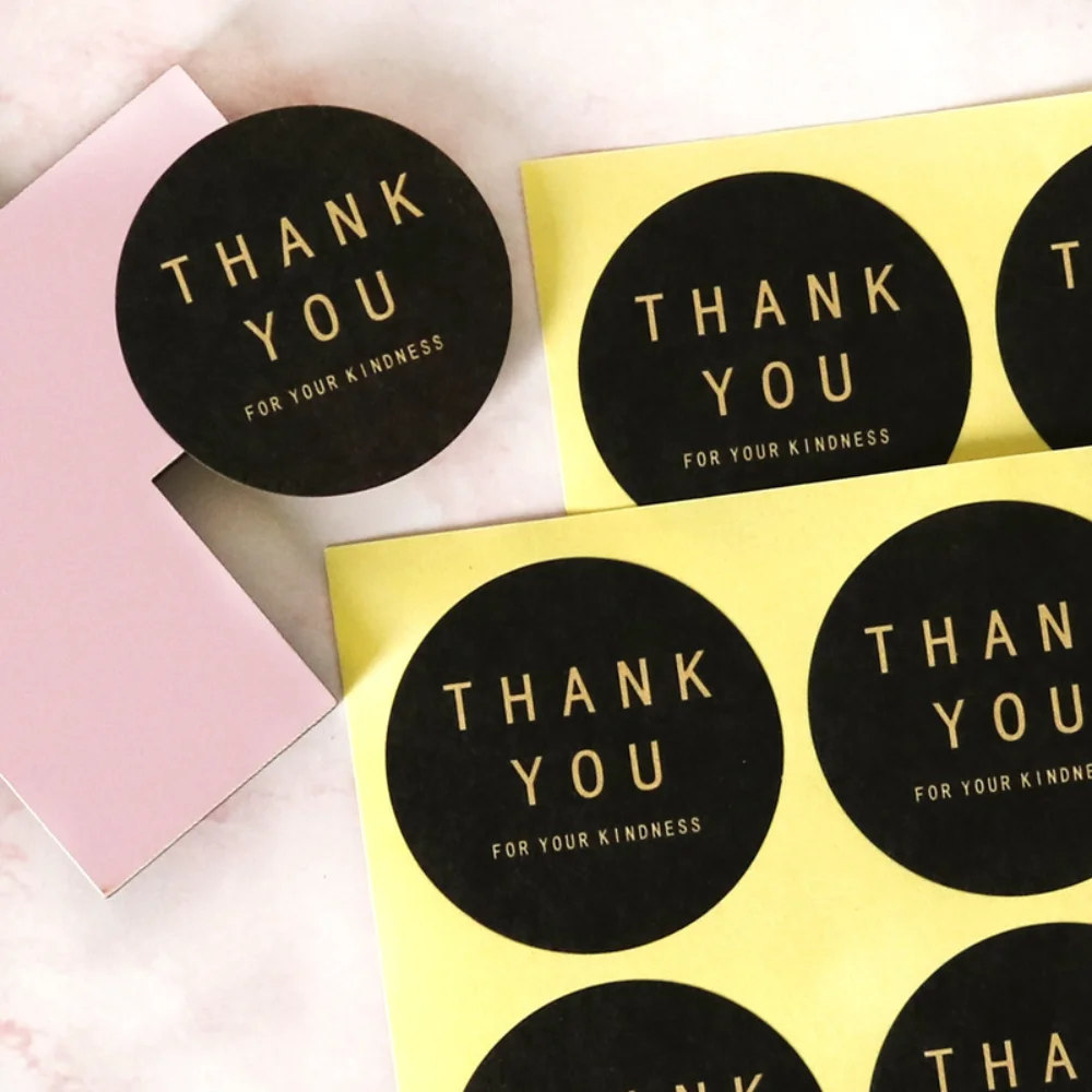 

Декоративные наклейки «Thank You» для выпечвечерние подарочных вечеринок, упаковочная коробка, этикетка, этикетка, наклейки, клейкие уплотните...