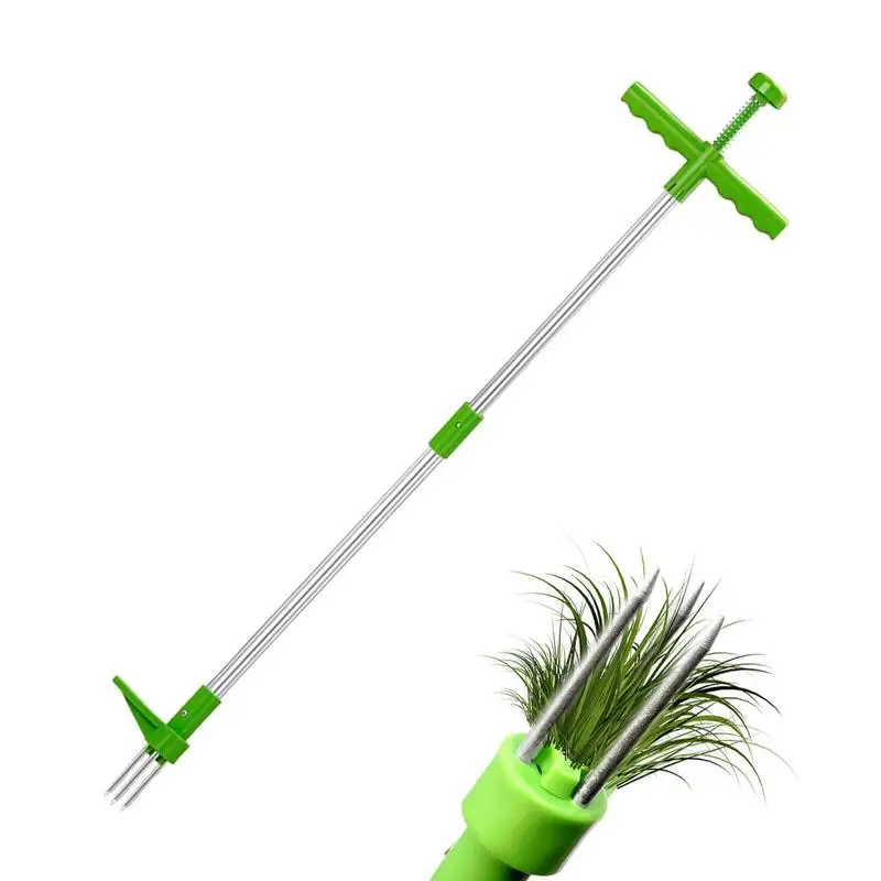Stand Up Weeder Stand Up Weeding Tool Adjustable Gardening Hand Weeding Tool Step And Twist Long Handle Hand Weeder For Garden