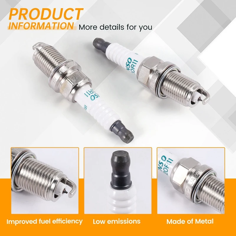 4X Иридиевые свечи зажигания 90919 SK20R11 для Toyota Camry RAV4 Avalon