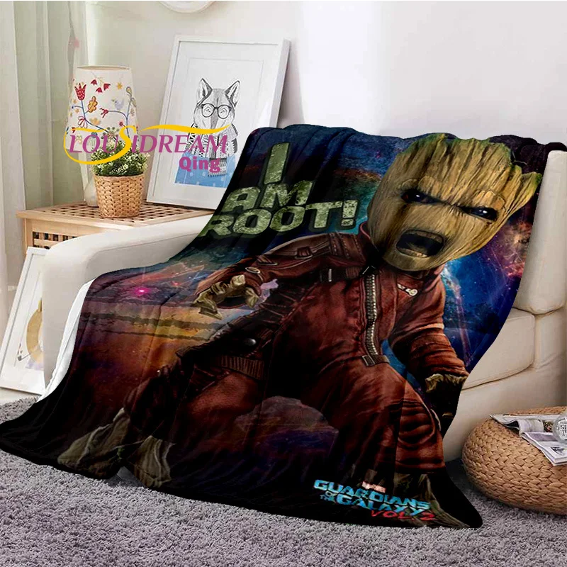 Фланелевое Одеяло с рисунком из мультфильма грута и Маленького Пони мягкое