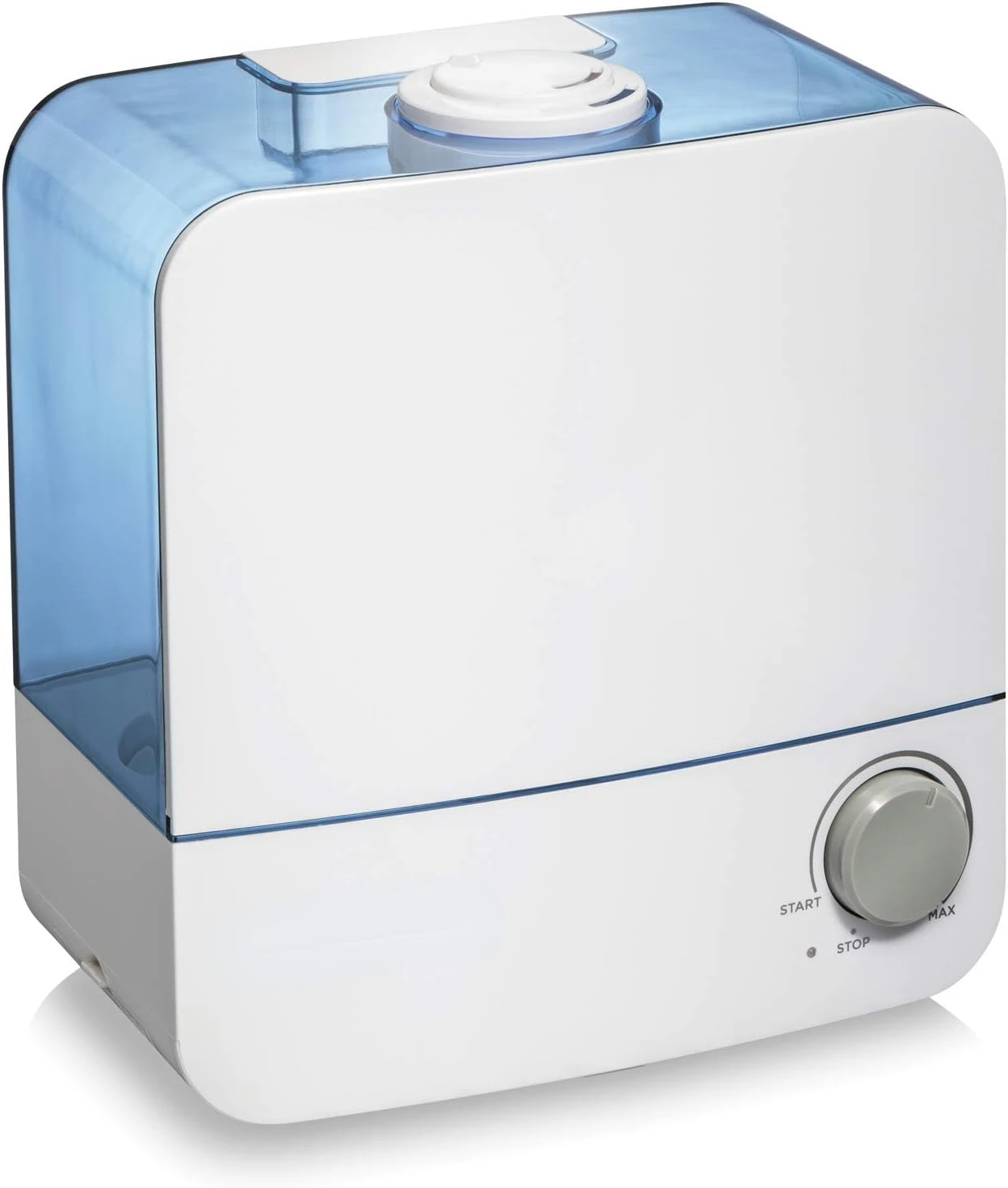 

Увлажнители холодного тумана для спальни большой комнаты, 04700 л, бесшумный шепот, Вращающаяся насадка, автоматическое отключение, без фильтра, белый () Mus