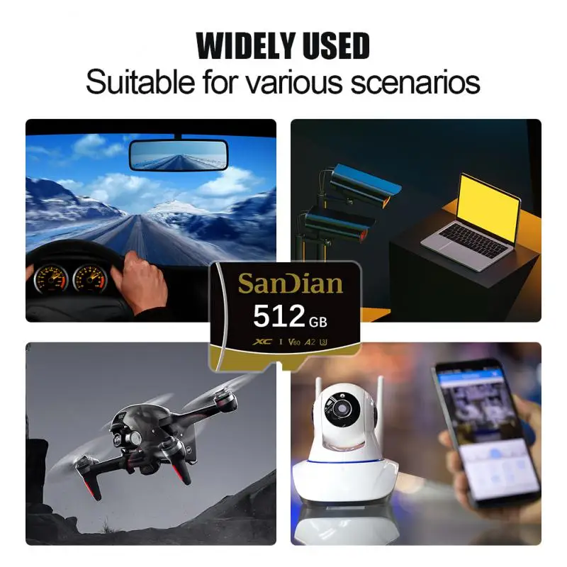 Оригинальная карта памяти 128 ГБ 2 ТБ 1 512 Micro TF SD V60