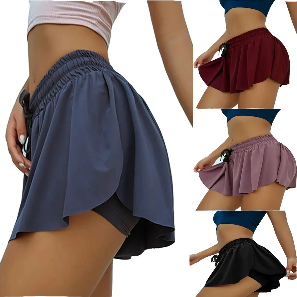 

Yoga Shorts Plus Size Loose Short Pants Fitness Push Up Running Exercise Workout Sportswear Outdoor Sport Athletic Wear Women